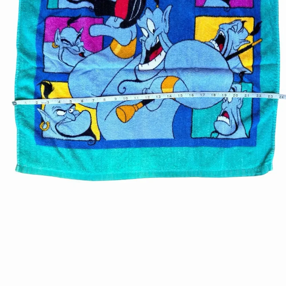 Vintage Disney Aladdin Genie Bath Beach Towel By Franco 100% Cotton